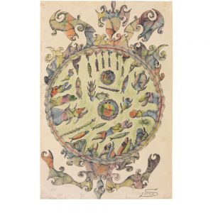 Scottie Wilson, untitled, circa 1940